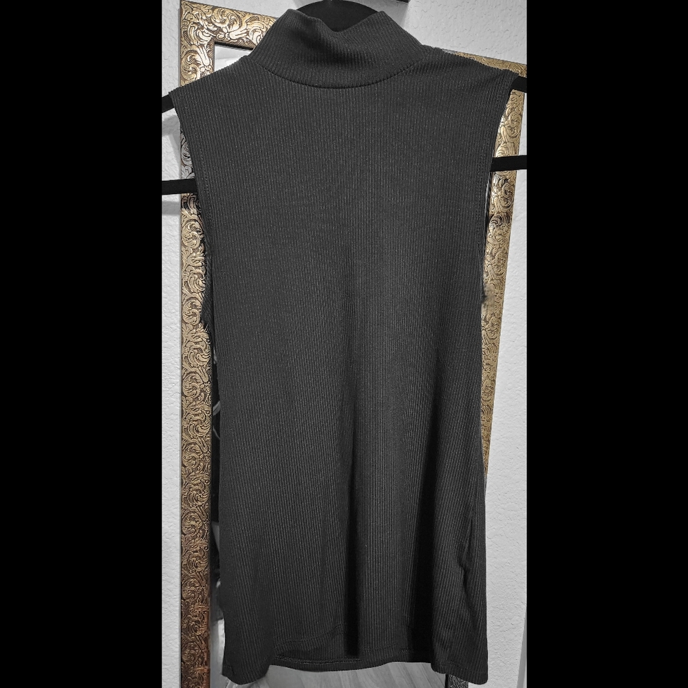 Sleeveless Mockneck Top